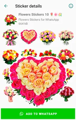 Flowers Stickers for WhatsApp android App screenshot 0