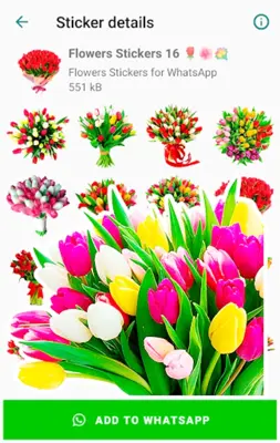 Flowers Stickers for WhatsApp android App screenshot 2