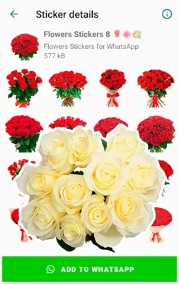 Flowers Stickers for WhatsApp android App screenshot 5