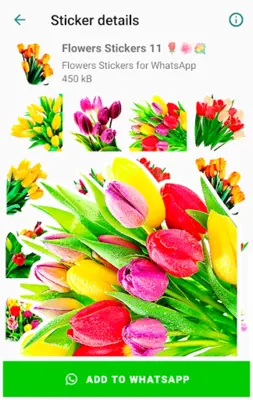 Flowers Stickers for WhatsApp android App screenshot 6